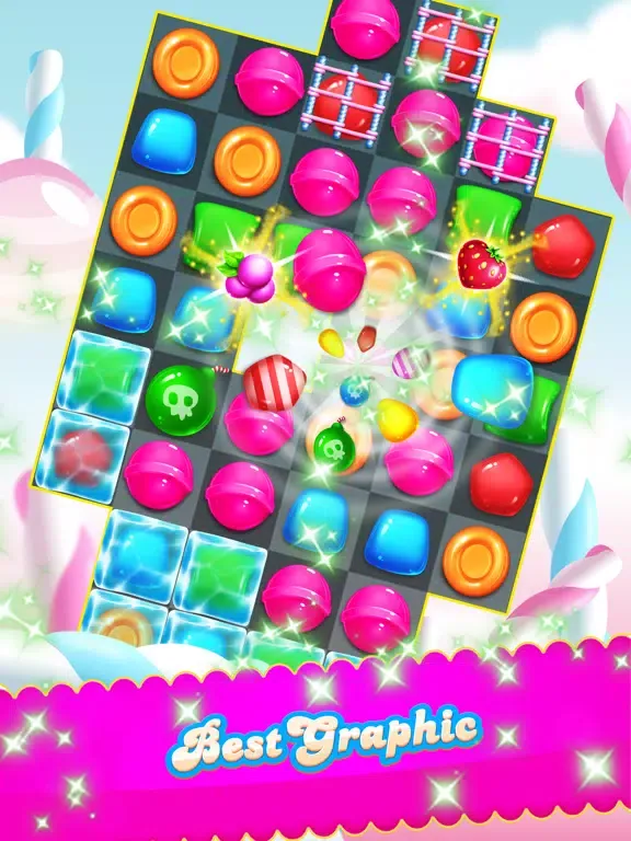 Candy Sweet - New best match 3 puzzle iPad  سکرین شاٹس