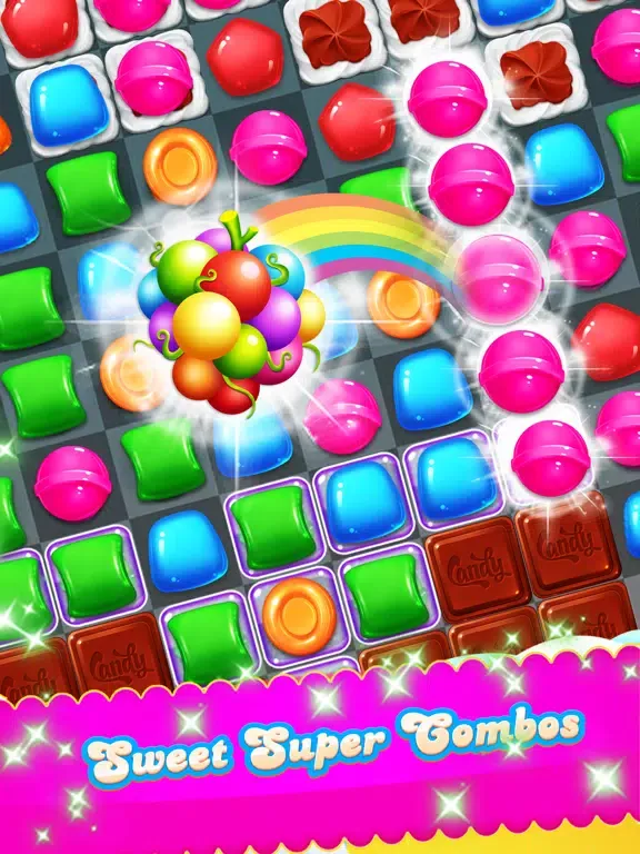 Candy Sweet - New best match 3 puzzle iPad  سکرین شاٹس