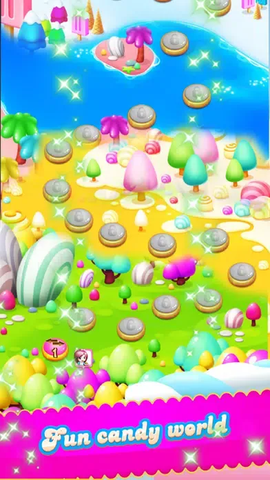 Candy Sweet - New best match 3 puzzle سکرین شاٹس