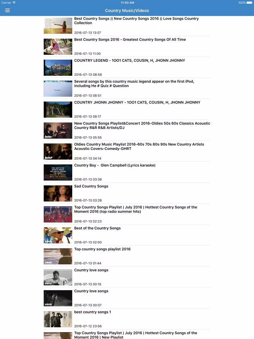 Zrzuty ekranu Country Music Pro - Songs, Radio, Music Videos & News iPad 