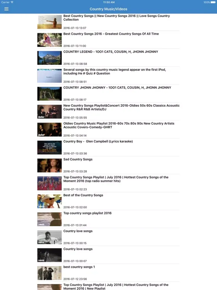 Capturas de pantalla de Country Music Pro - Songs, Radio, Music Videos & News iPad 