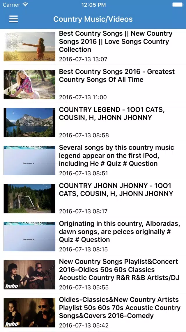 Zrzuty ekranu Country Music Pro - Songs, Radio, Music Videos & News