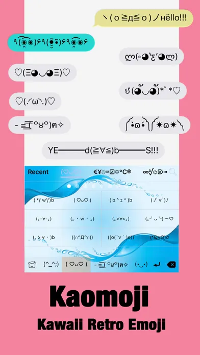 Capturas de tela do Color Fonts Keyboard: Cute Bio