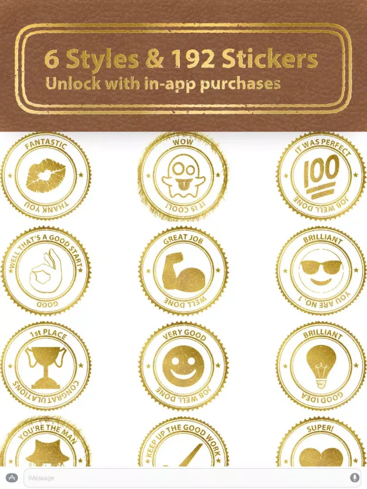 Скриншоты Goldmoji - Reward Sticker Pack iPad 