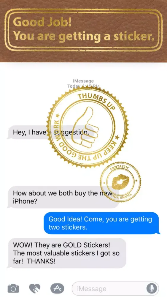 Скриншоты Goldmoji - Reward Sticker Pack