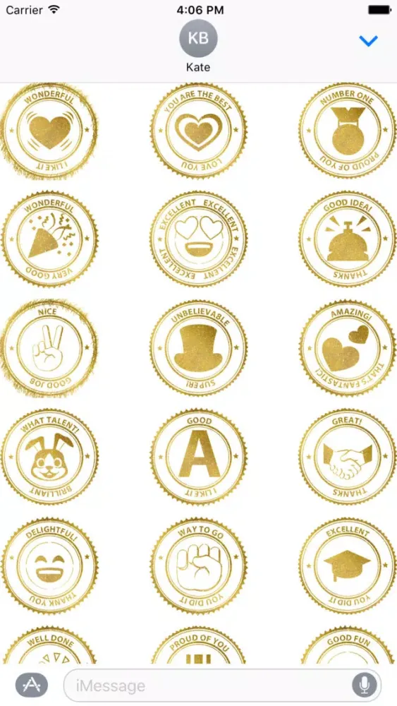 Скриншоты Goldmoji - Reward Sticker Pack
