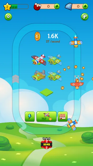 Merge Plane Tycoon: Idle Games سکرین شاٹس