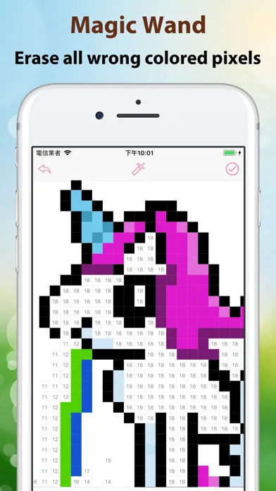 Pixel4u: Unicorn Coloring Game应用截图