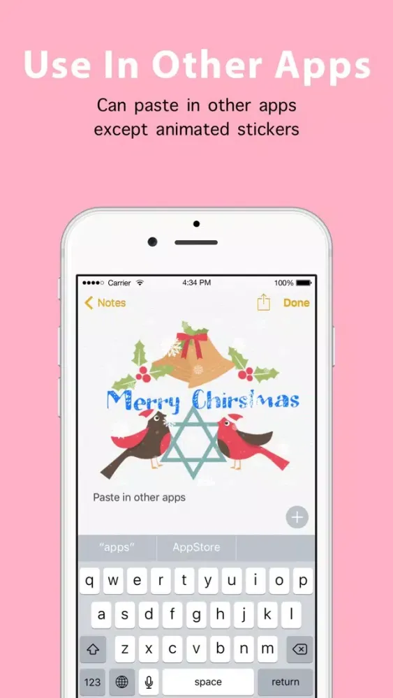 Captures d'écran de Snow Sticker Maker, winter stickers & 2017 sticker