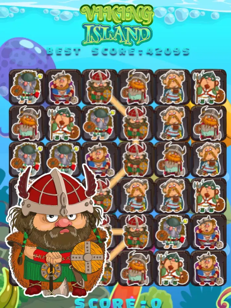 Vikings Puzzle Mania - Match 3 Game for Kids iPad  スクリーンショット