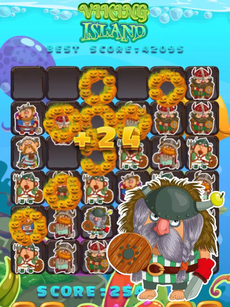 Vikings Puzzle Mania - Match 3 Game for Kids iPad  スクリーンショット