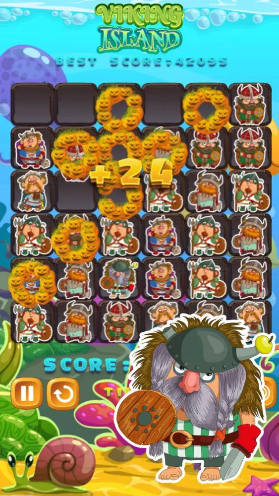 Vikings Puzzle Mania - Match 3 Game for Kids スクリーンショット