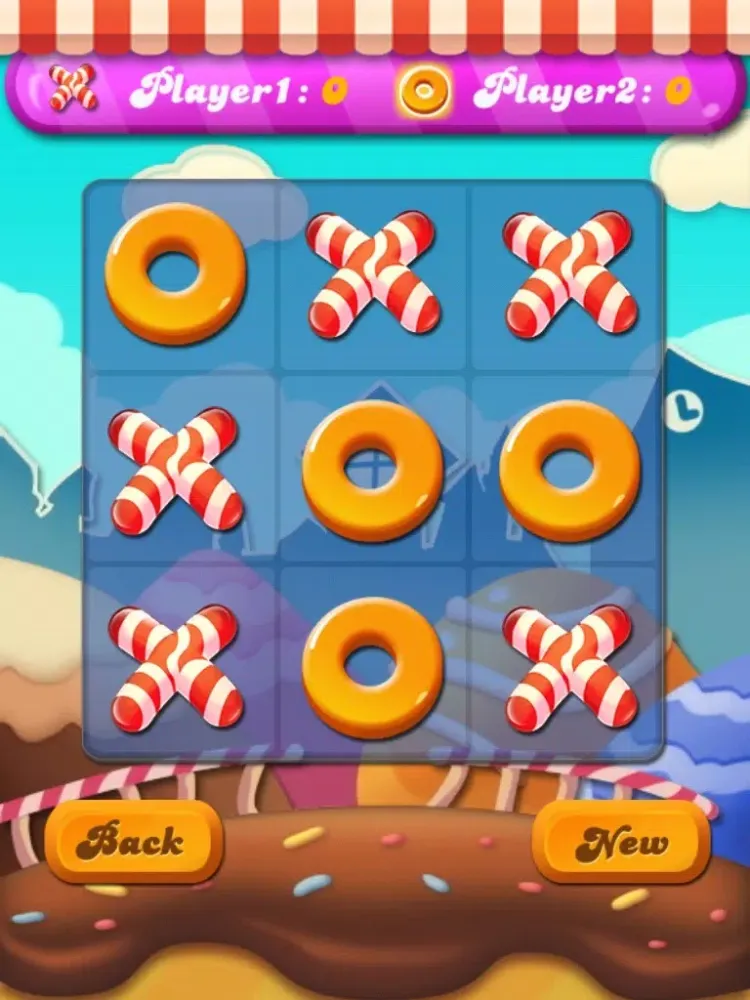 Candy Tic Tac Toe iPad  スクリーンショット