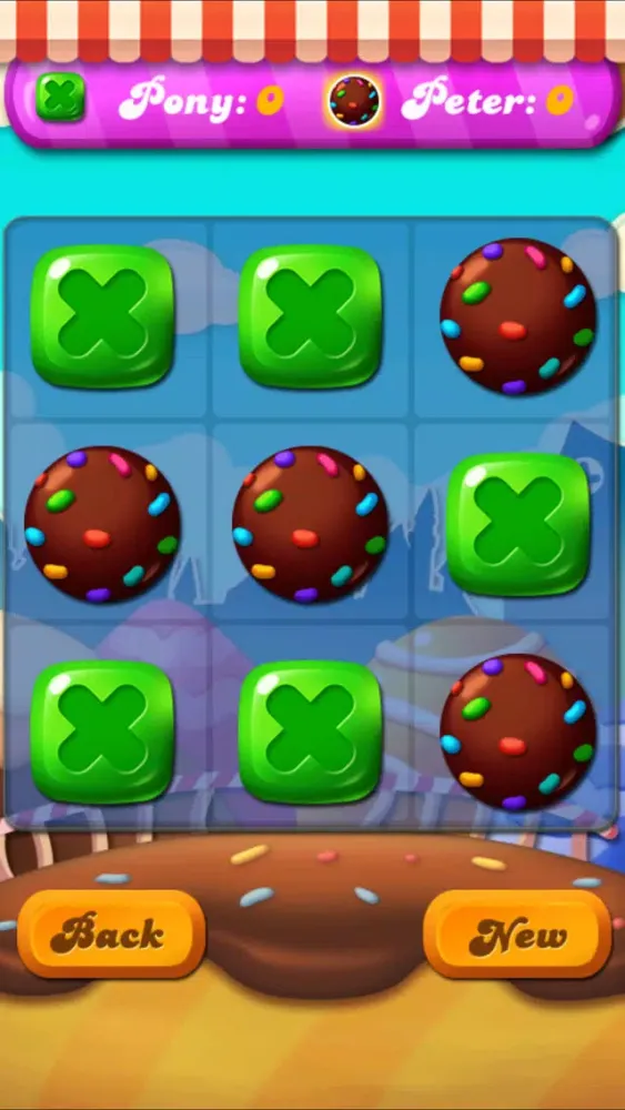 Candy Tic Tac Toe スクリーンショット