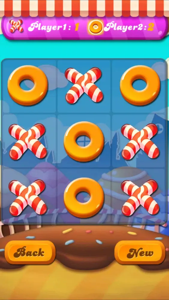 Candy Tic Tac Toe スクリーンショット