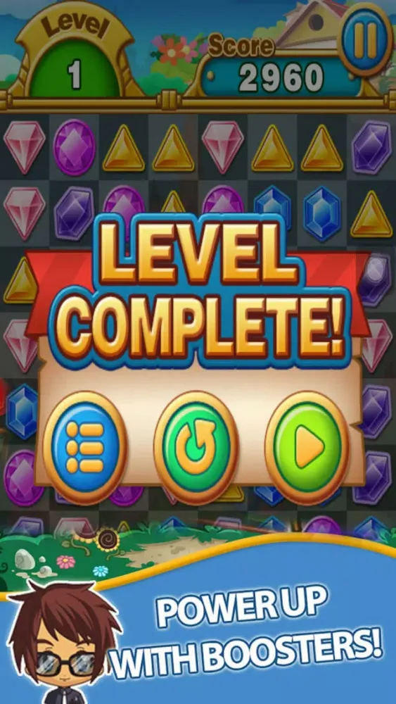 Ảnh chụp màn hình của Gems Adventure Journey: New Puzzle Match