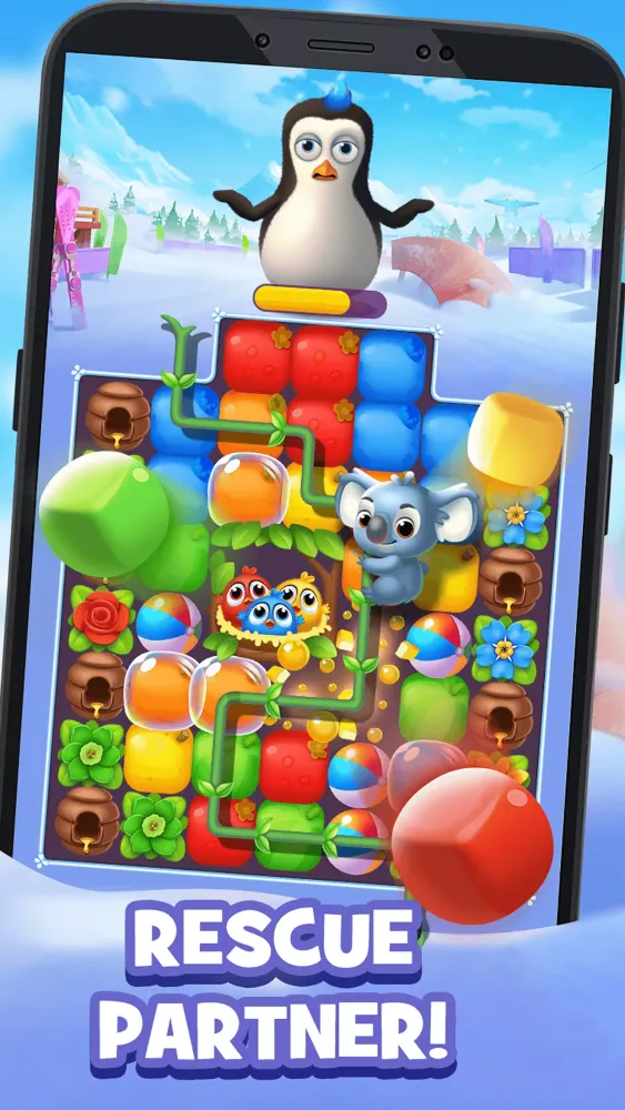 Tangkapan layar Penguin Blast