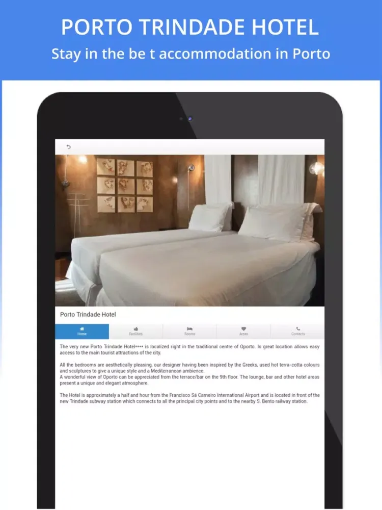 Tangkapan skrin Porto Trindade Hotel iPad