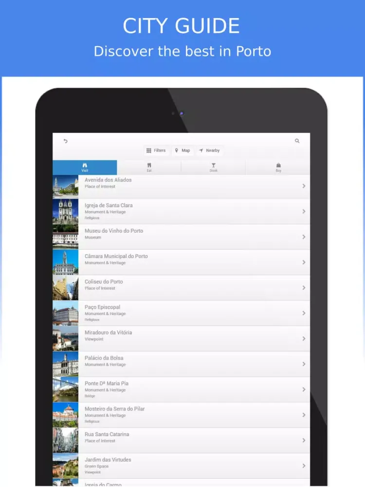 Tangkapan skrin Porto Trindade Hotel iPad