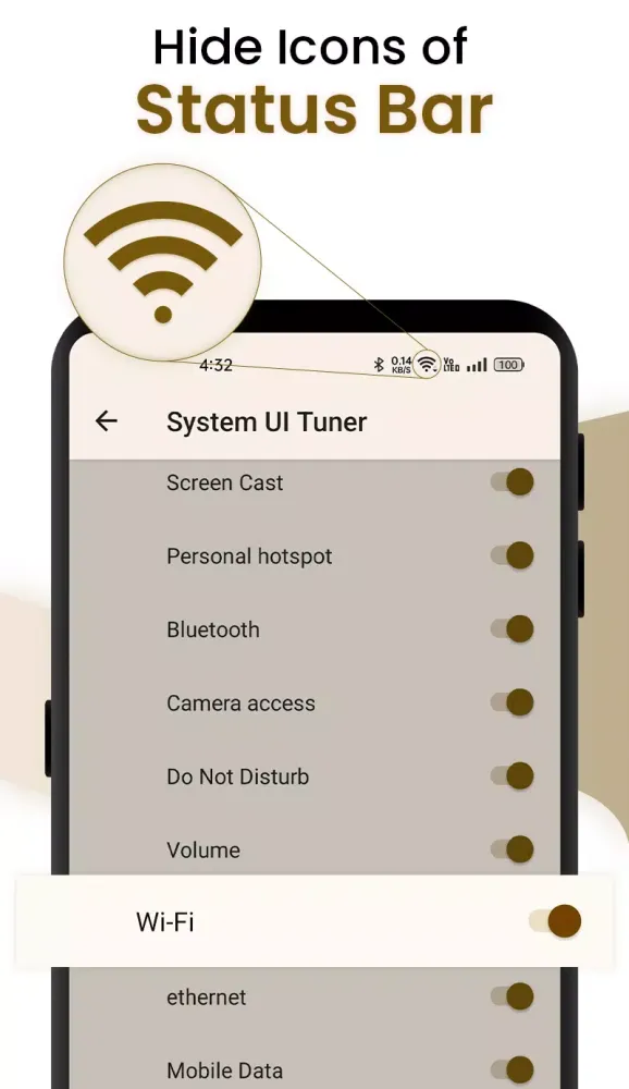 Zrzuty ekranu Statusbar Icon Hider Customize
