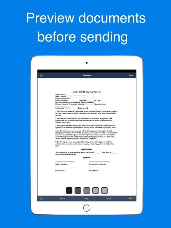 Ảnh chụp màn hình của Easy Fax - send fax from phone iPad 