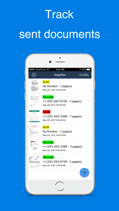 Ảnh chụp màn hình của Easy Fax - send fax from phone