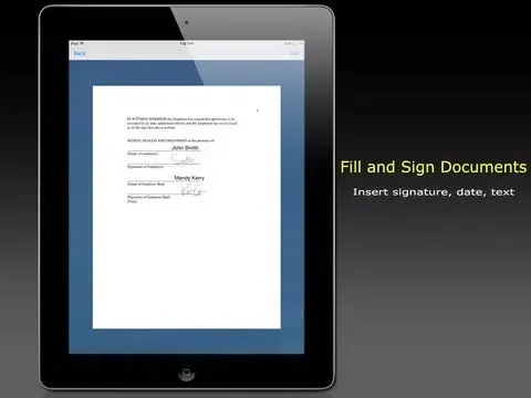 Capturas de pantalla de TurboSign Pro - Quickly Sign and Fill PDF Documents iPad 