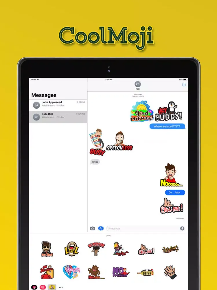 CoolMoji iPad  Ekran Görüntüleri
