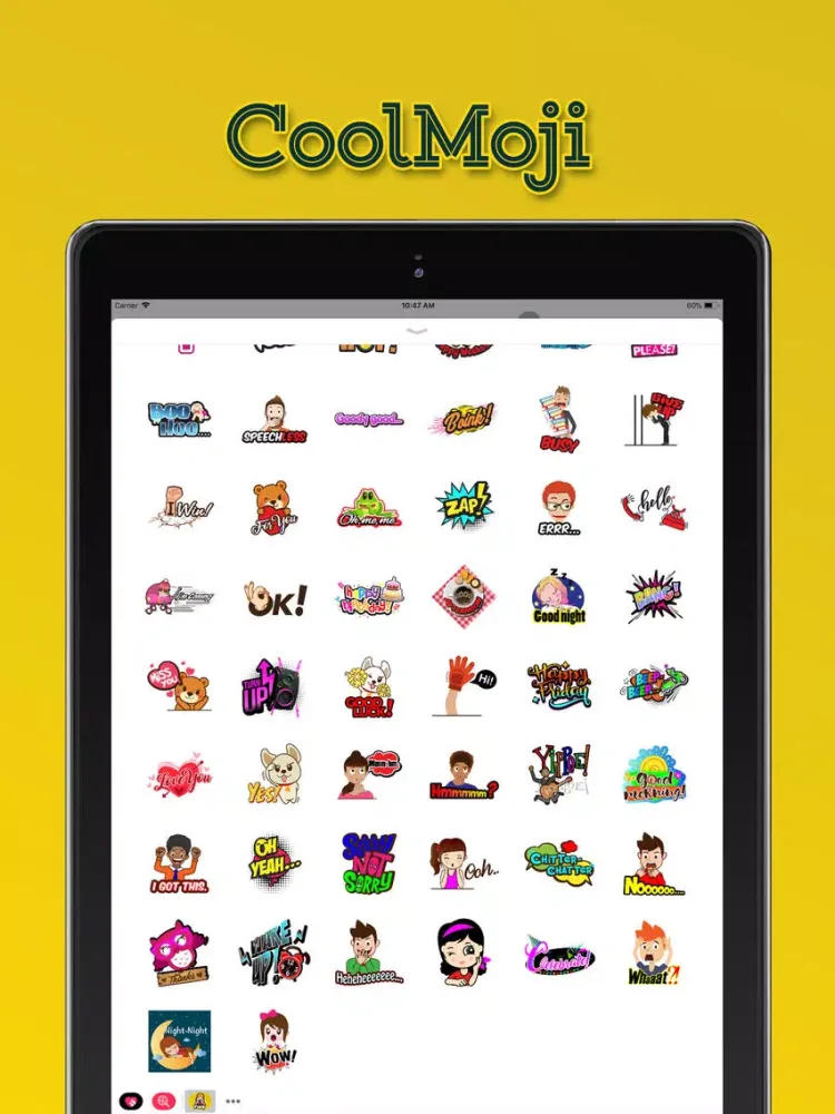 CoolMoji iPad  Ekran Görüntüleri