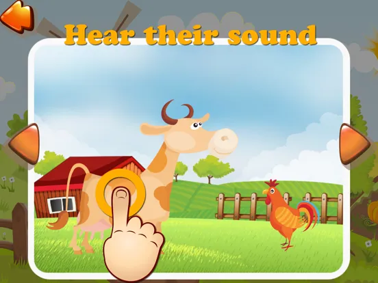 Zrzuty ekranu Sunny Farm - Fun Cartoon Farm Animals Game For Toddler With Puzzle Sound Food Free iPad 