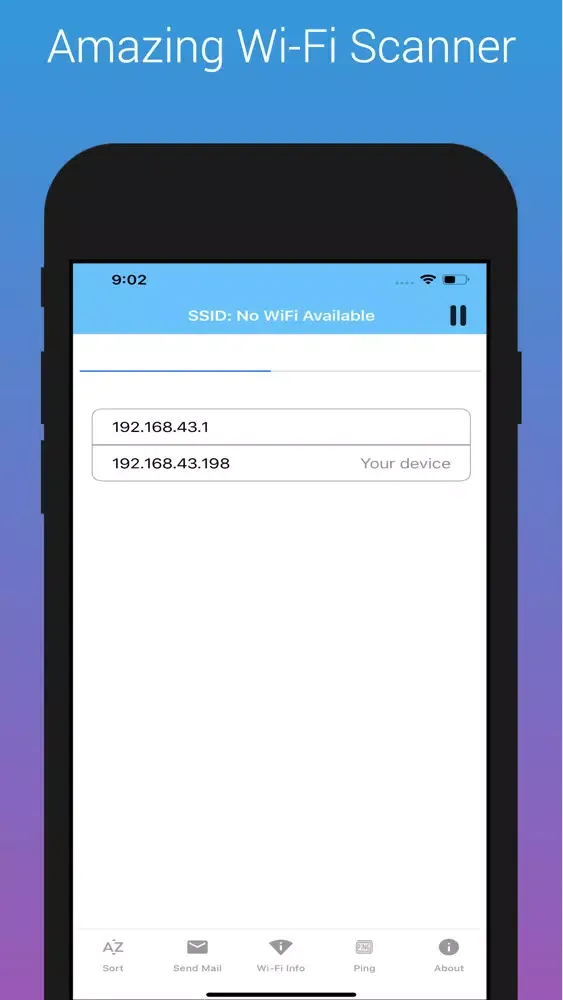 Captures d'écran de WiFi Network Scanner Analyzer