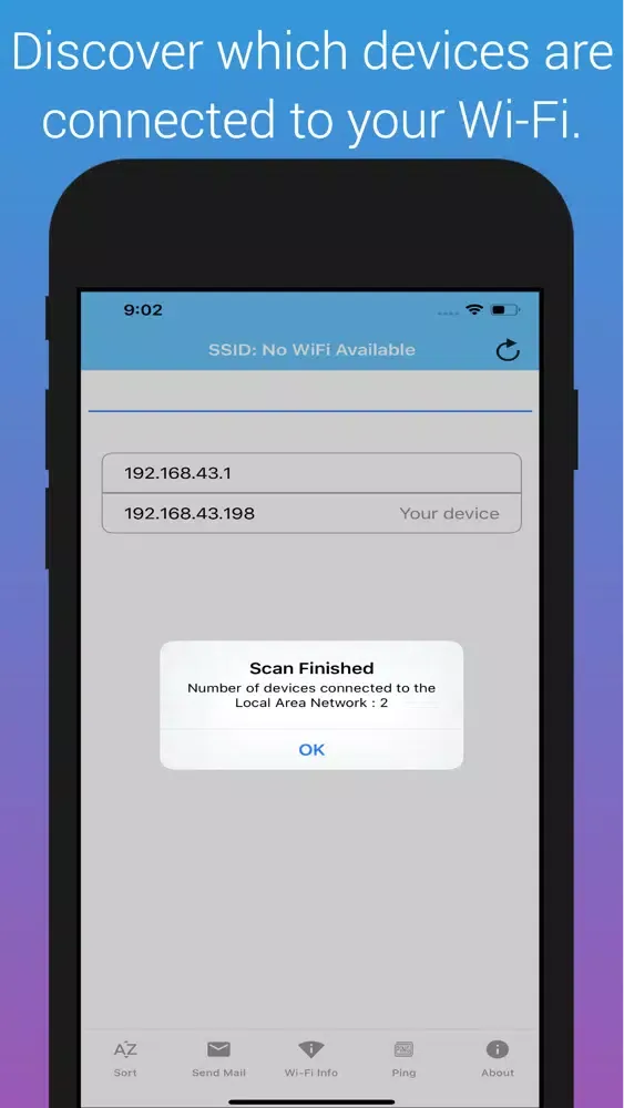 Captures d'écran de WiFi Network Scanner Analyzer