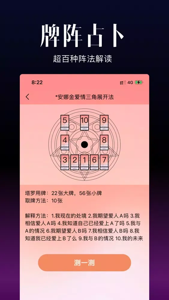 塔罗牌占卜-测测星座运势爱情事业 স্ক্রিনশট