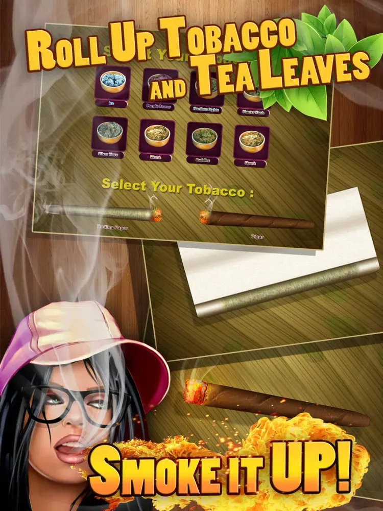 Roll Tea Leaves - Smoke Up Tobacco iPad 应用截图