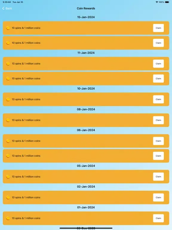 Daily Spin Link CM Spin iPad  Screenshots