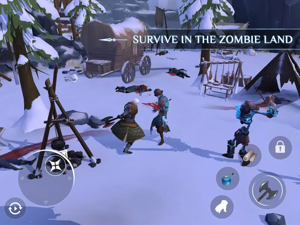 Winter Survival：dark of zombie iPad 应用截图