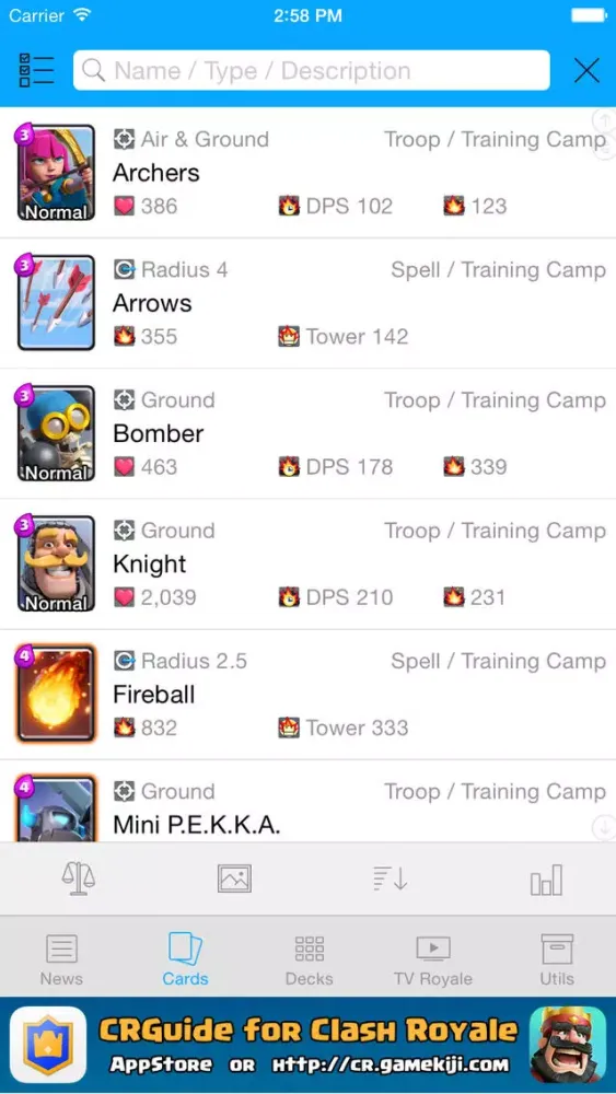 CRGuide for Clash Royale应用截图