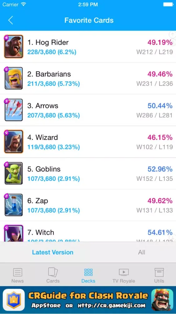 CRGuide for Clash Royale应用截图