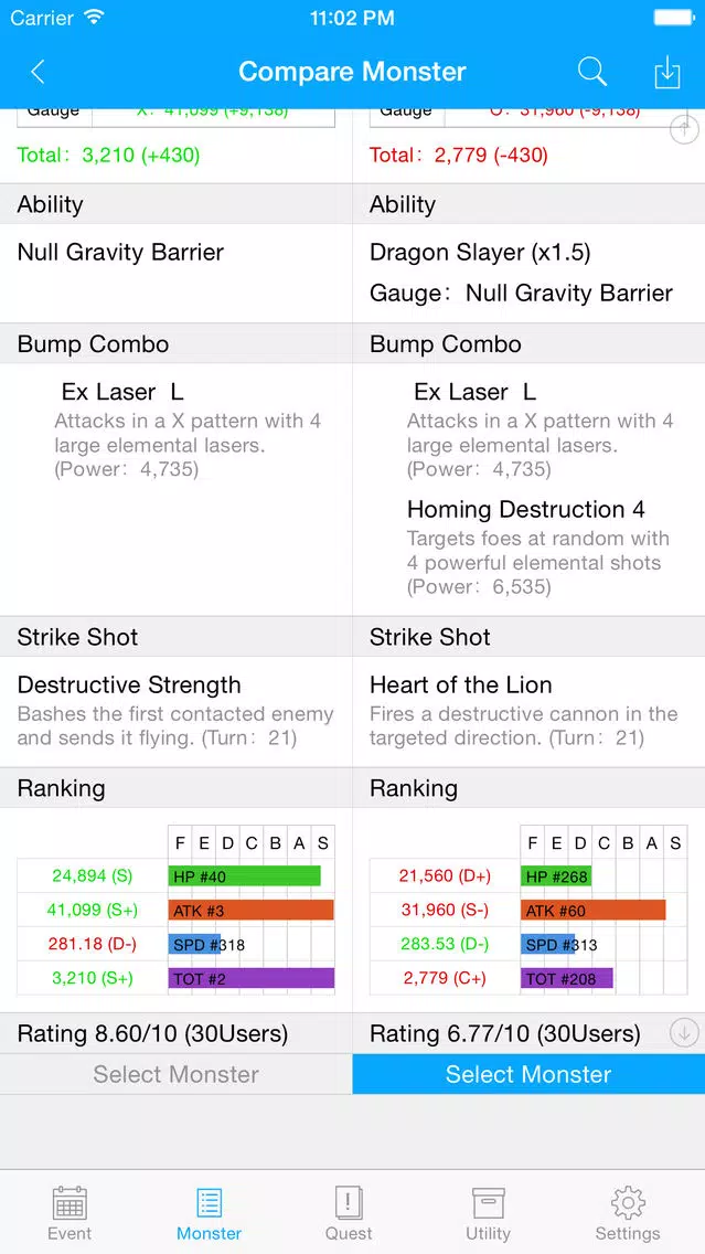 Tangkapan skrin MonstGuide For Monster Strike