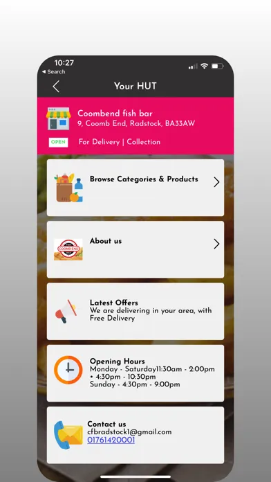CoombEnd Fish Bar Ekran Görüntüleri