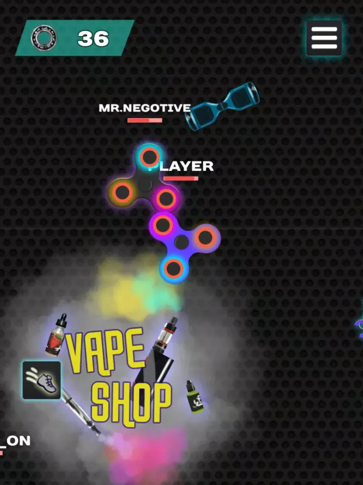 Zrzuty ekranu Spinner.io Hyper Battle iPad 