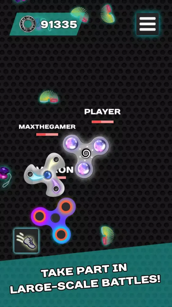 Zrzuty ekranu Spinner.io Hyper Battle