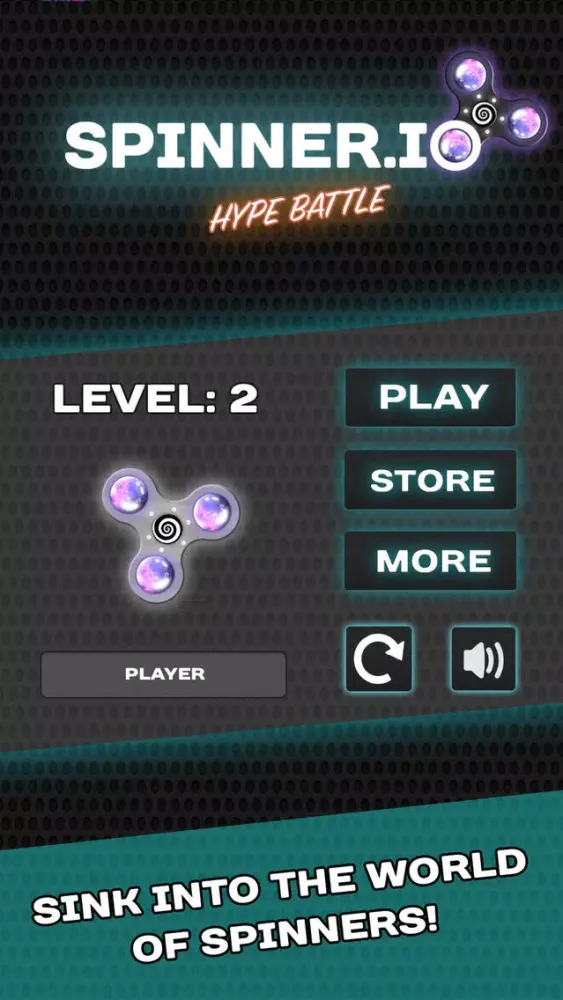 Zrzuty ekranu Spinner.io Hyper Battle