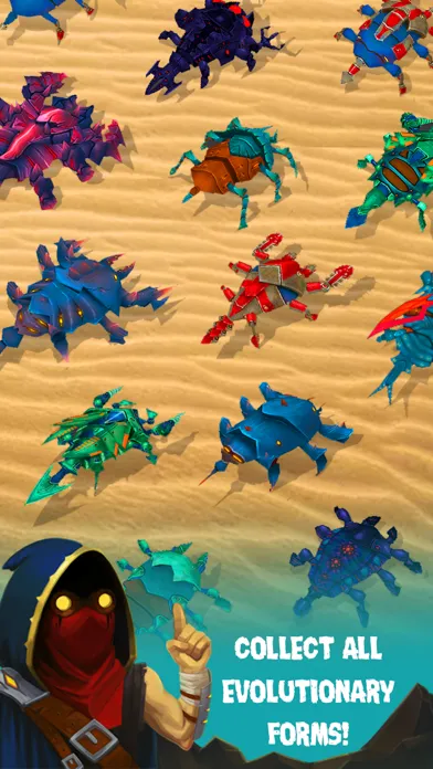 Captures d'écran de Spore Monsters.io Pitfall Crab