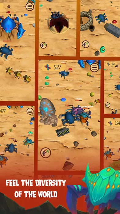 Captures d'écran de Spore Monsters.io Pitfall Crab