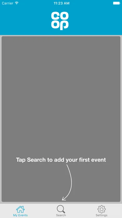 Co-op Event Application Screenshots