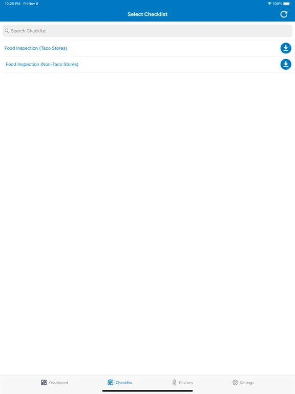 Zrzuty ekranu DCC HACCP Manager Mobile iPad 