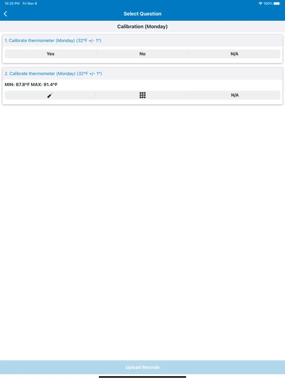 Zrzuty ekranu DCC HACCP Manager Mobile iPad 