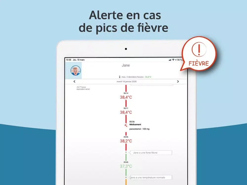 E-torm – thermomètre connecté iPad 应用截图