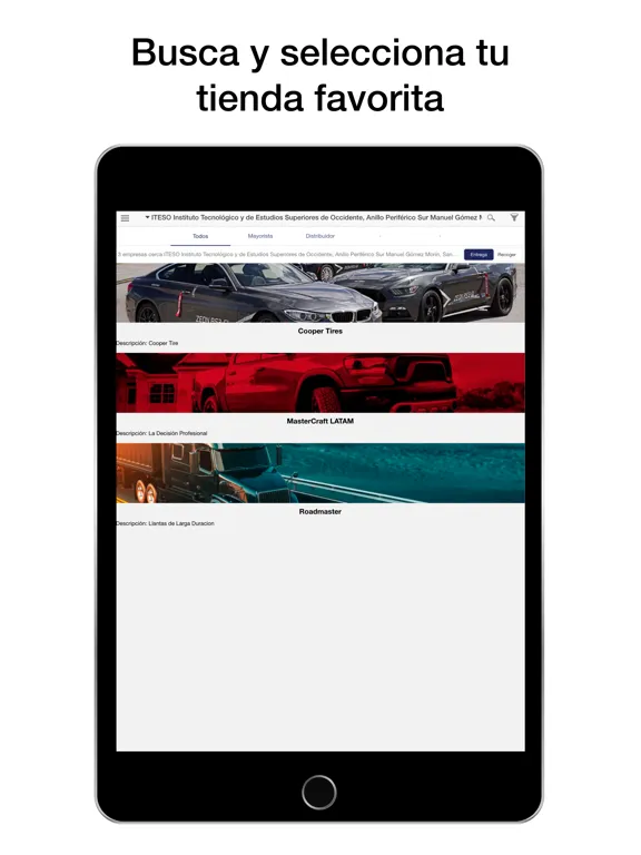 Cooper Tire LATAM iPad  سکرین شاٹس